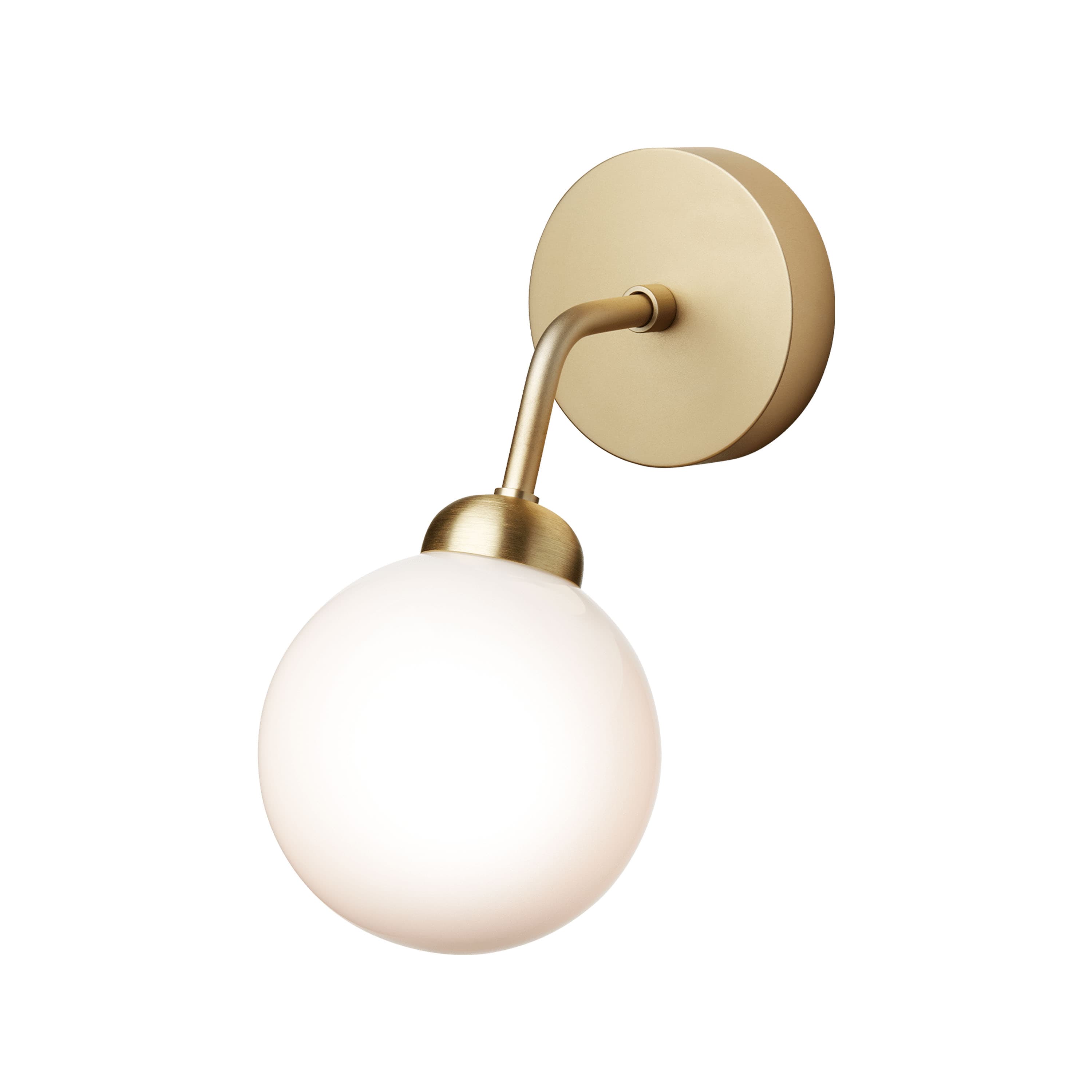 Apiales wall lamp Brushed Brass/Opal