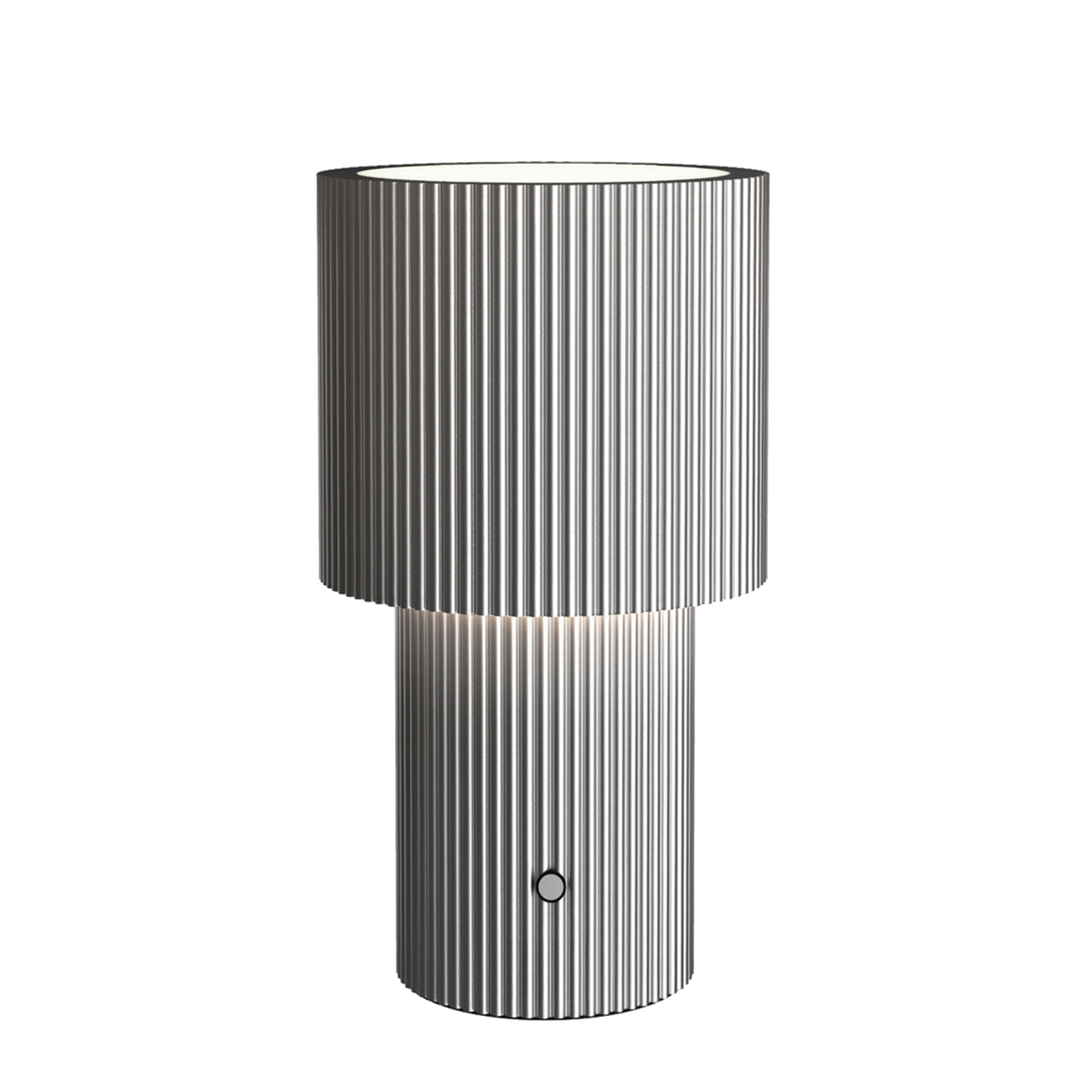Iluma Portable Table Lamp Silver 22cm