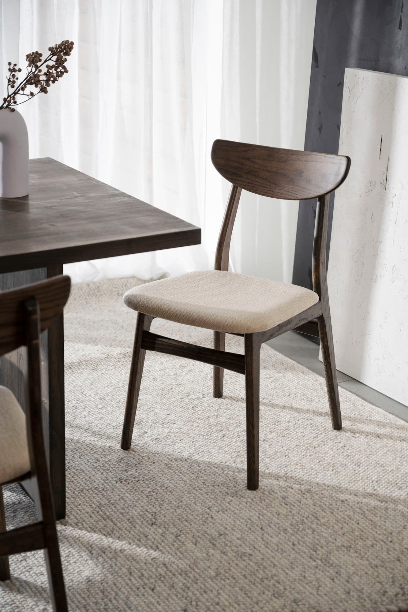 Rodham Esszimmerstuhl Braun/Beige