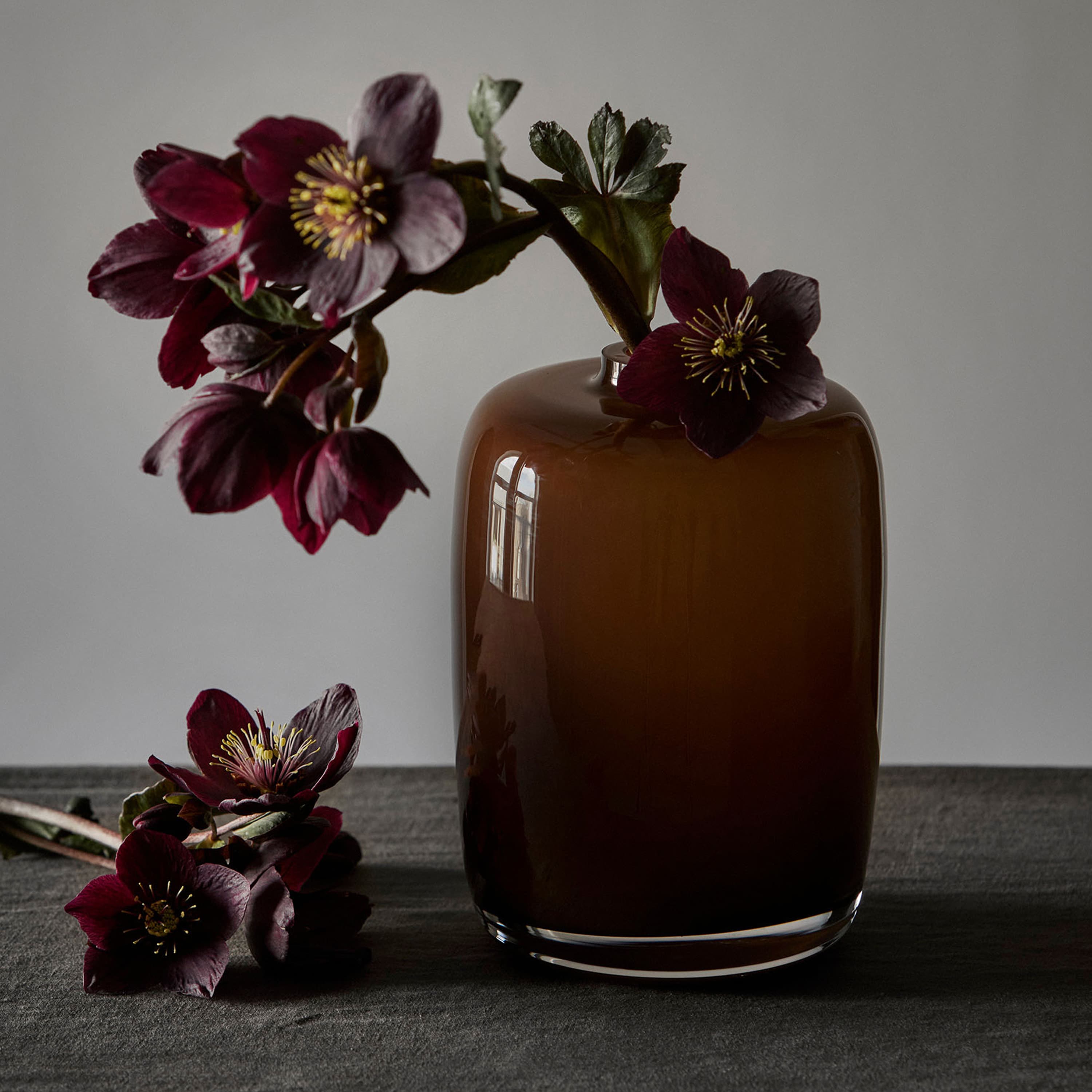 Verona Vase Braun Hoch