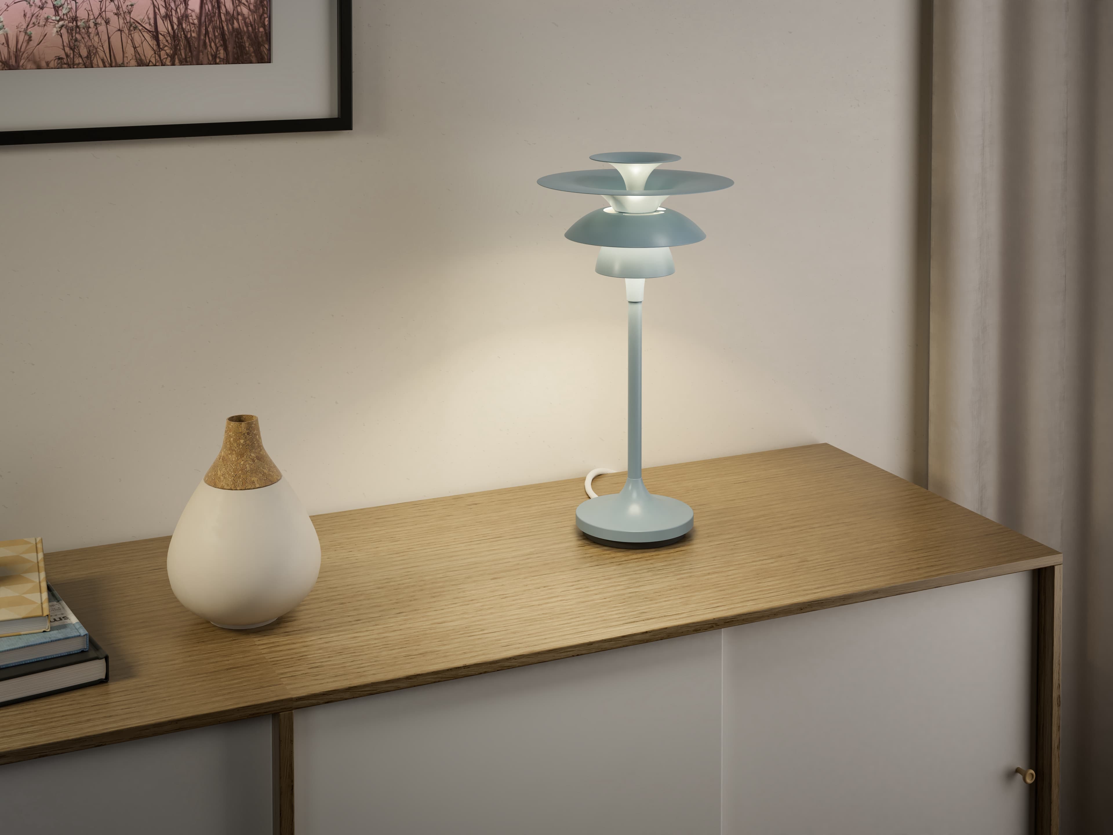 Picasso Table Lamp Ice Blue 35cm