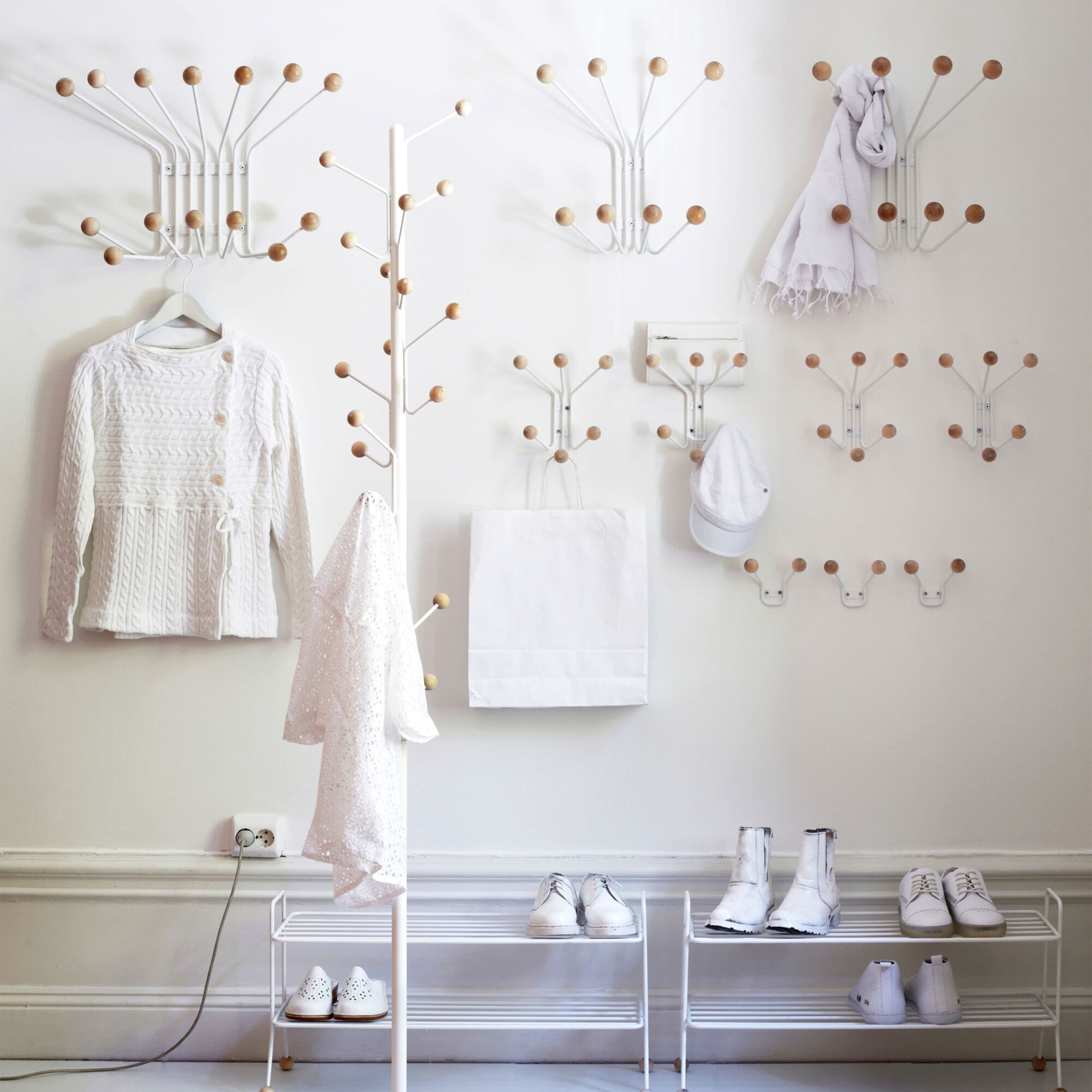 Bill Coat Rack White Large