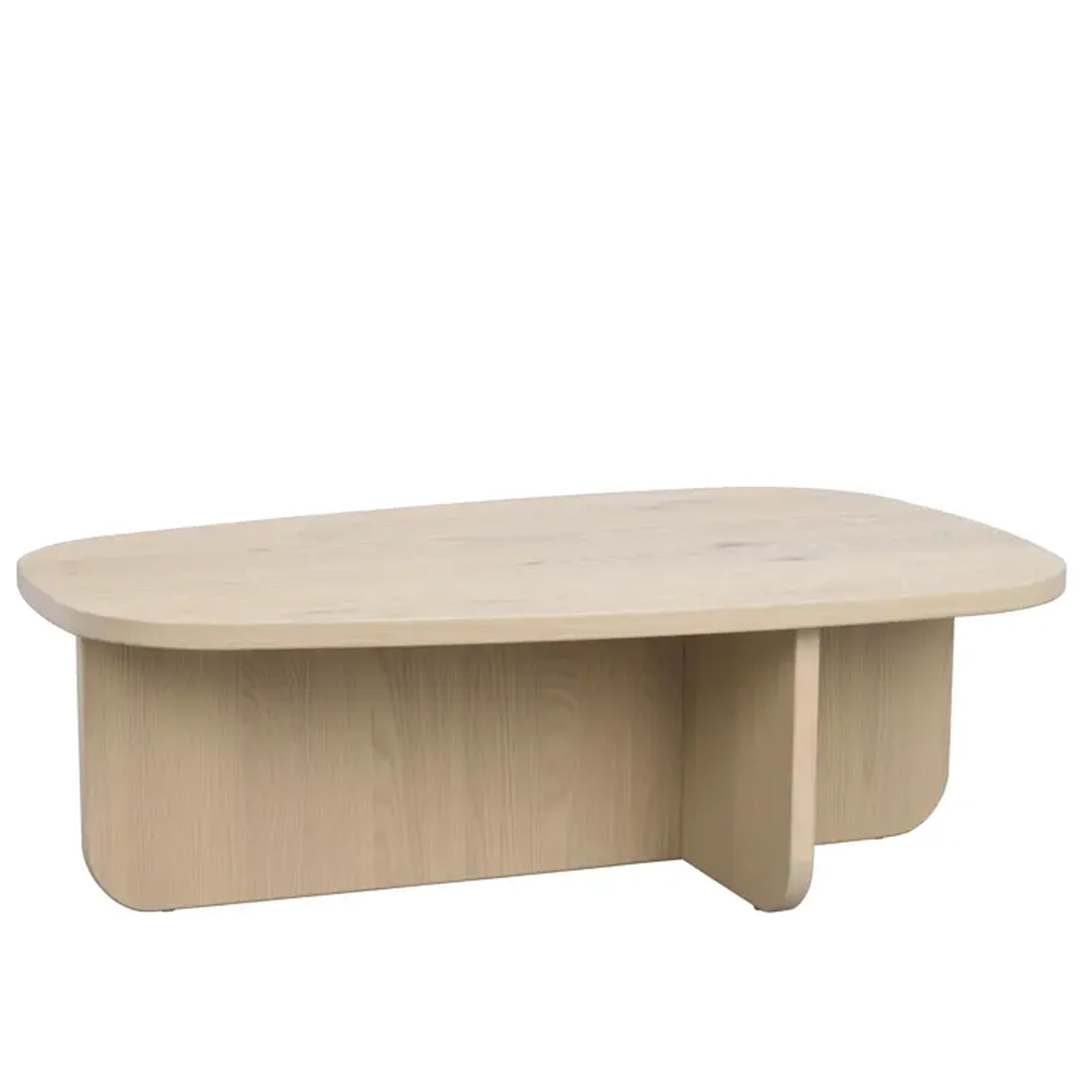 Billings Couchtisch Weiß pigmentierte Eiche 118x73