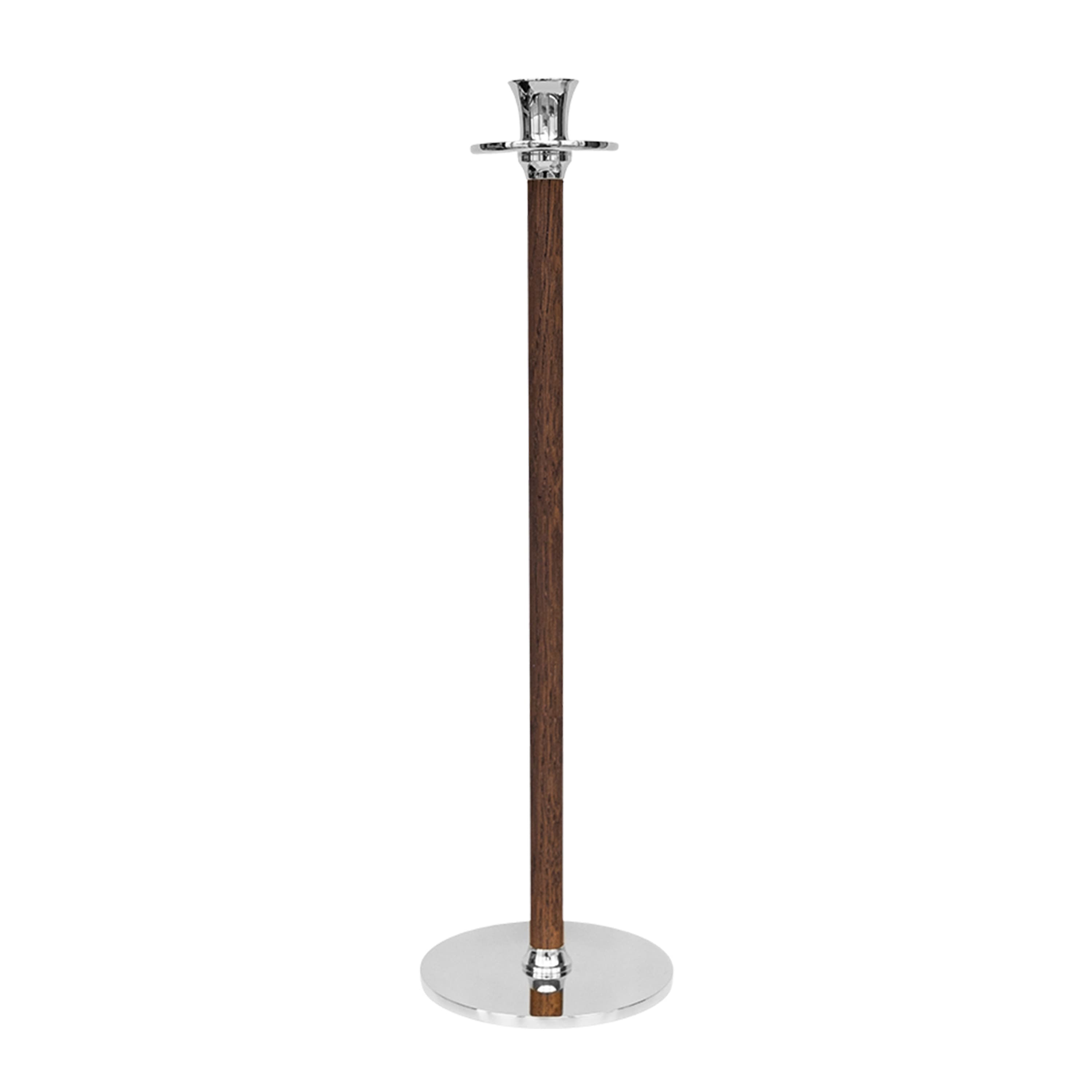 Alto Basso Kerzenhalter Silber 39cm