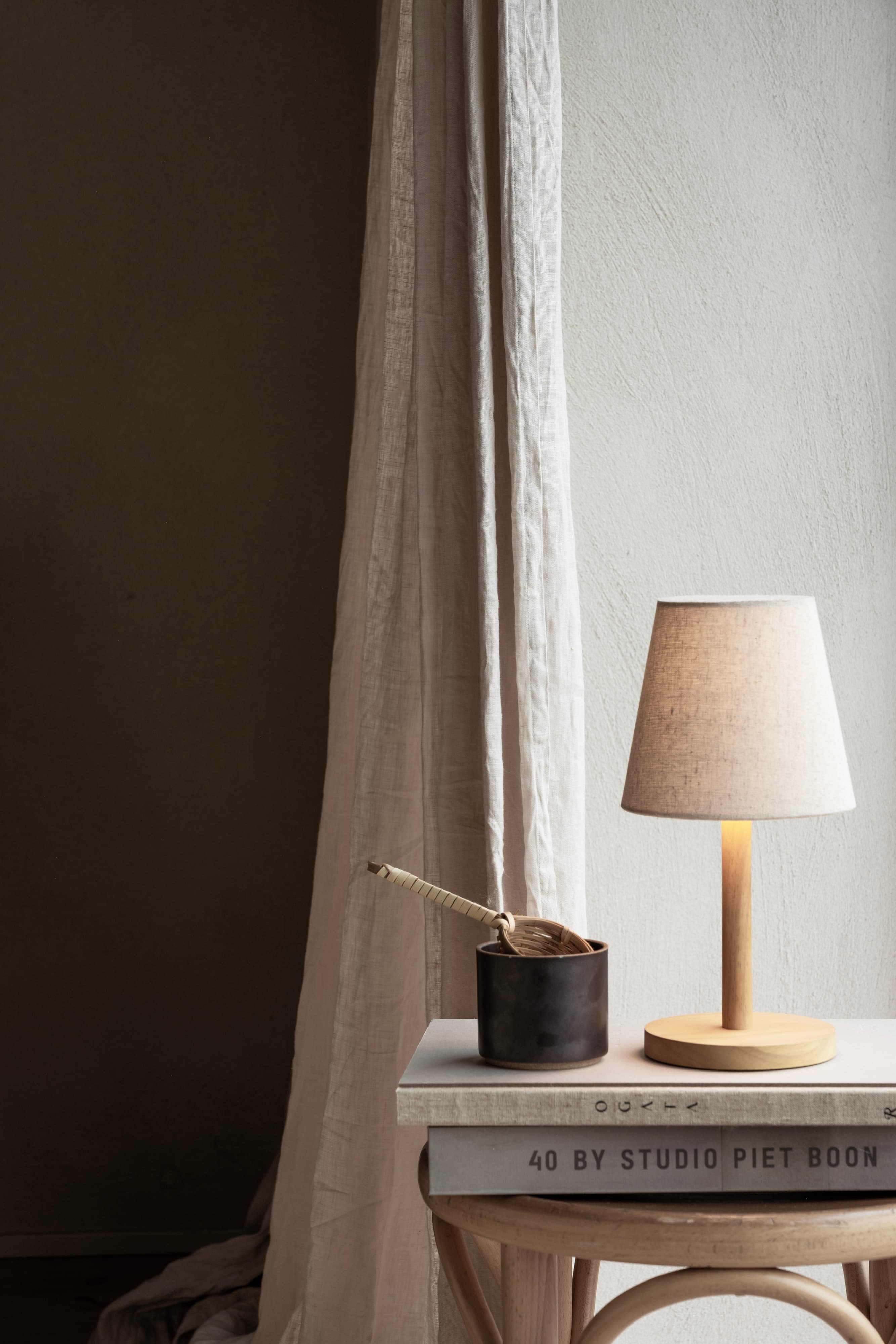 Tess Tragbare Tischlampe Natural 29cm