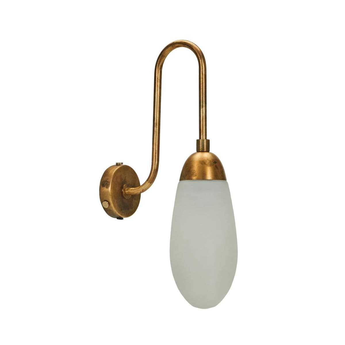 Drop Wandleuchte Antik Messing