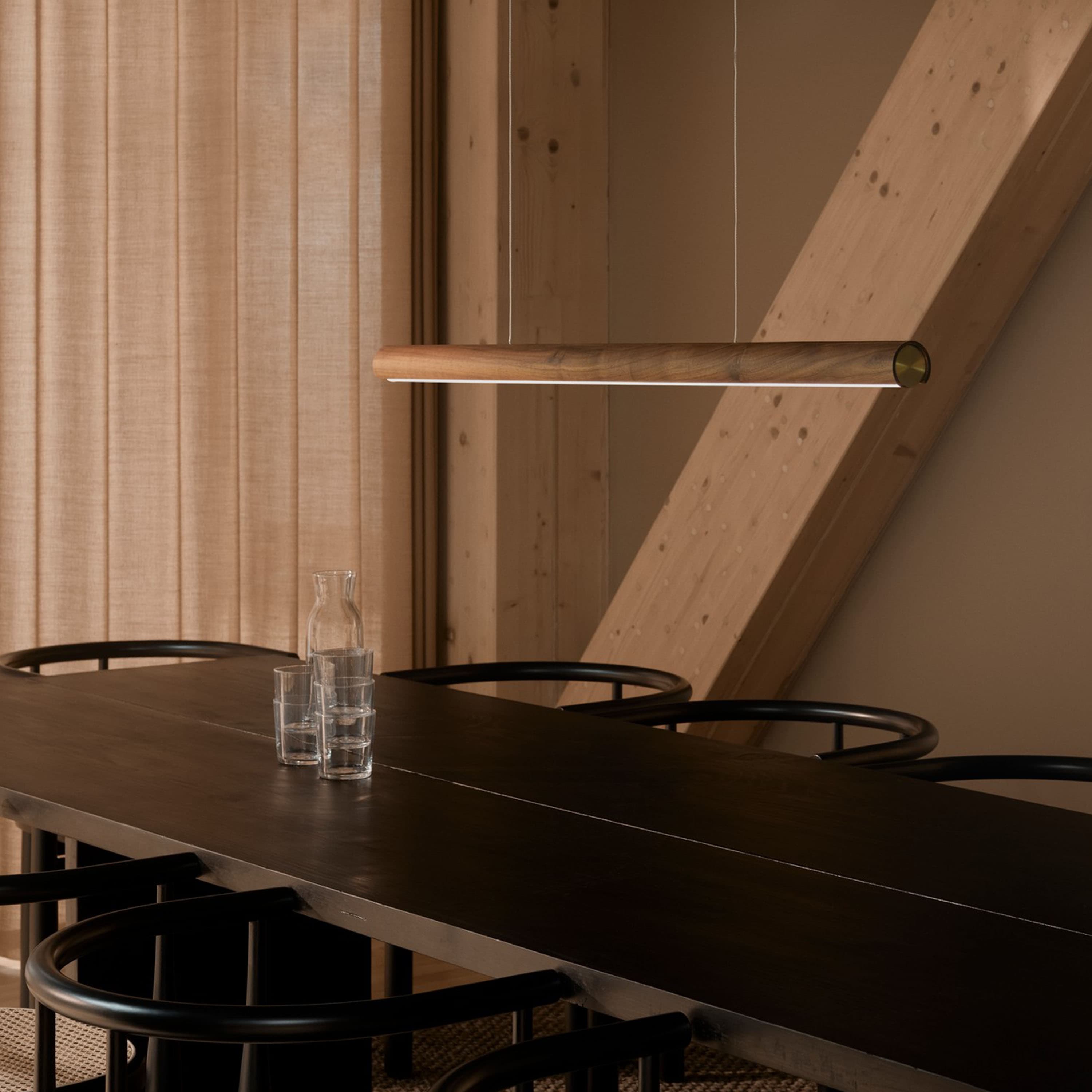 Akeno Ceiling Lamp Brown 115cm