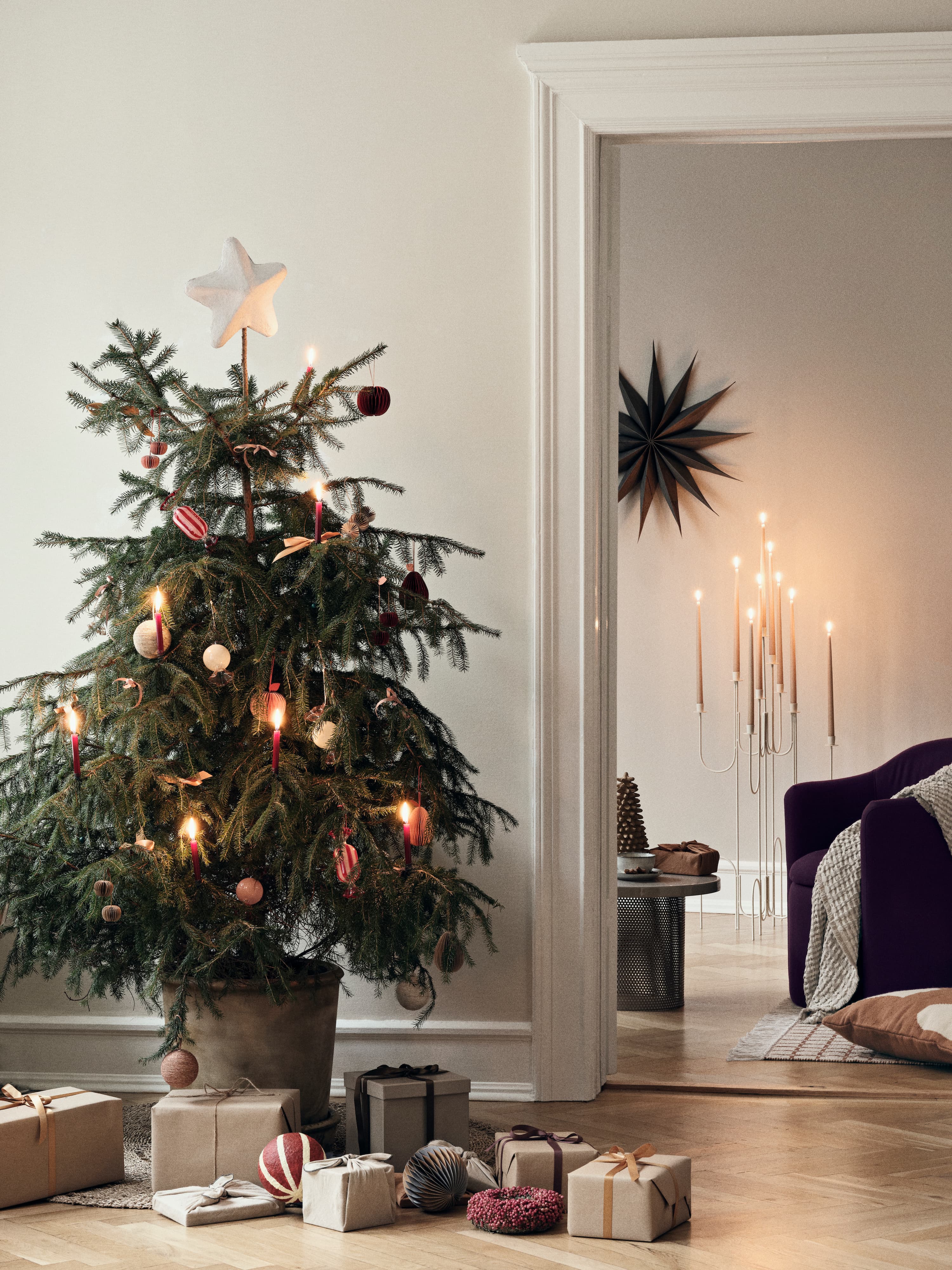 Farri Bodenkerzenständer Light Warm Grey 100cm