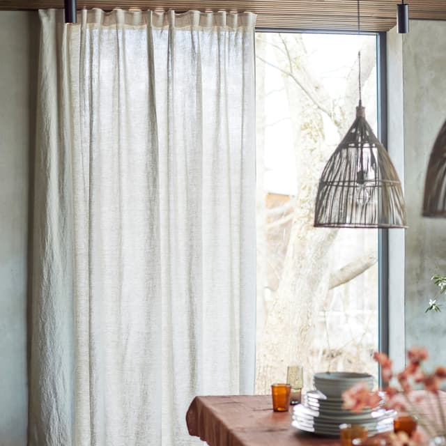 Sunrise Gardinenschal Leinen Oatmeal 280x290