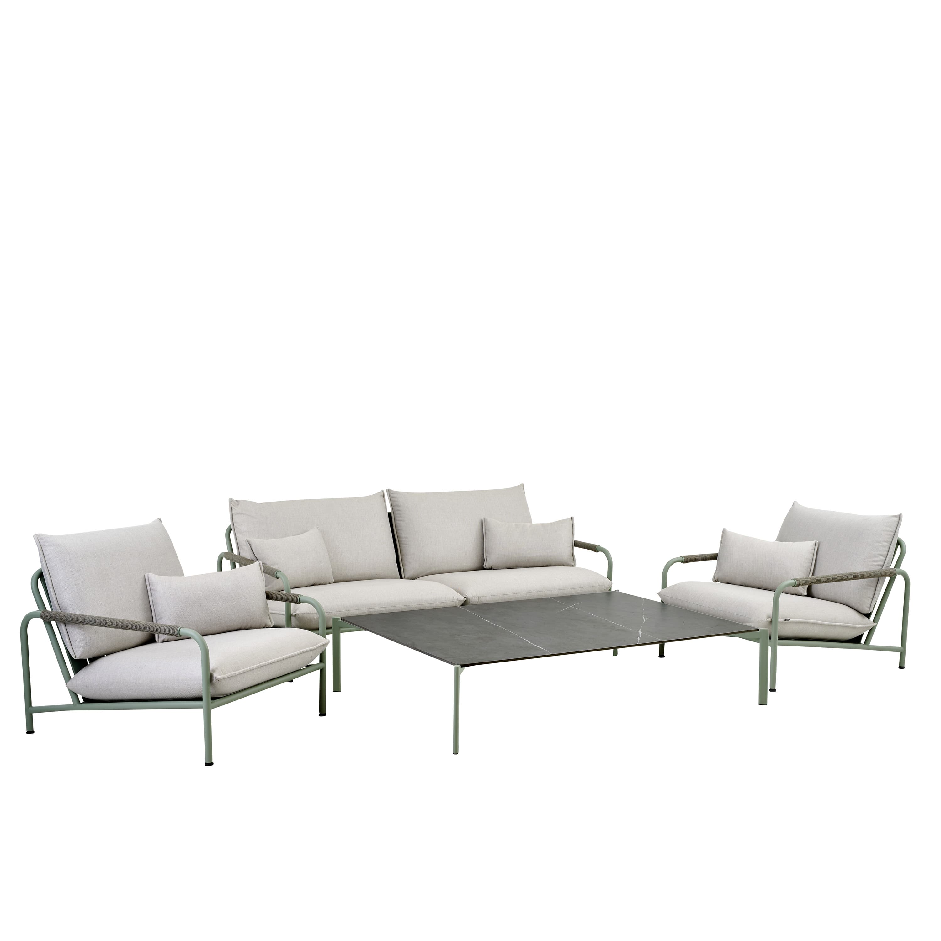 Lerberget 2,5-Sits Soffa Dusty Green/ash