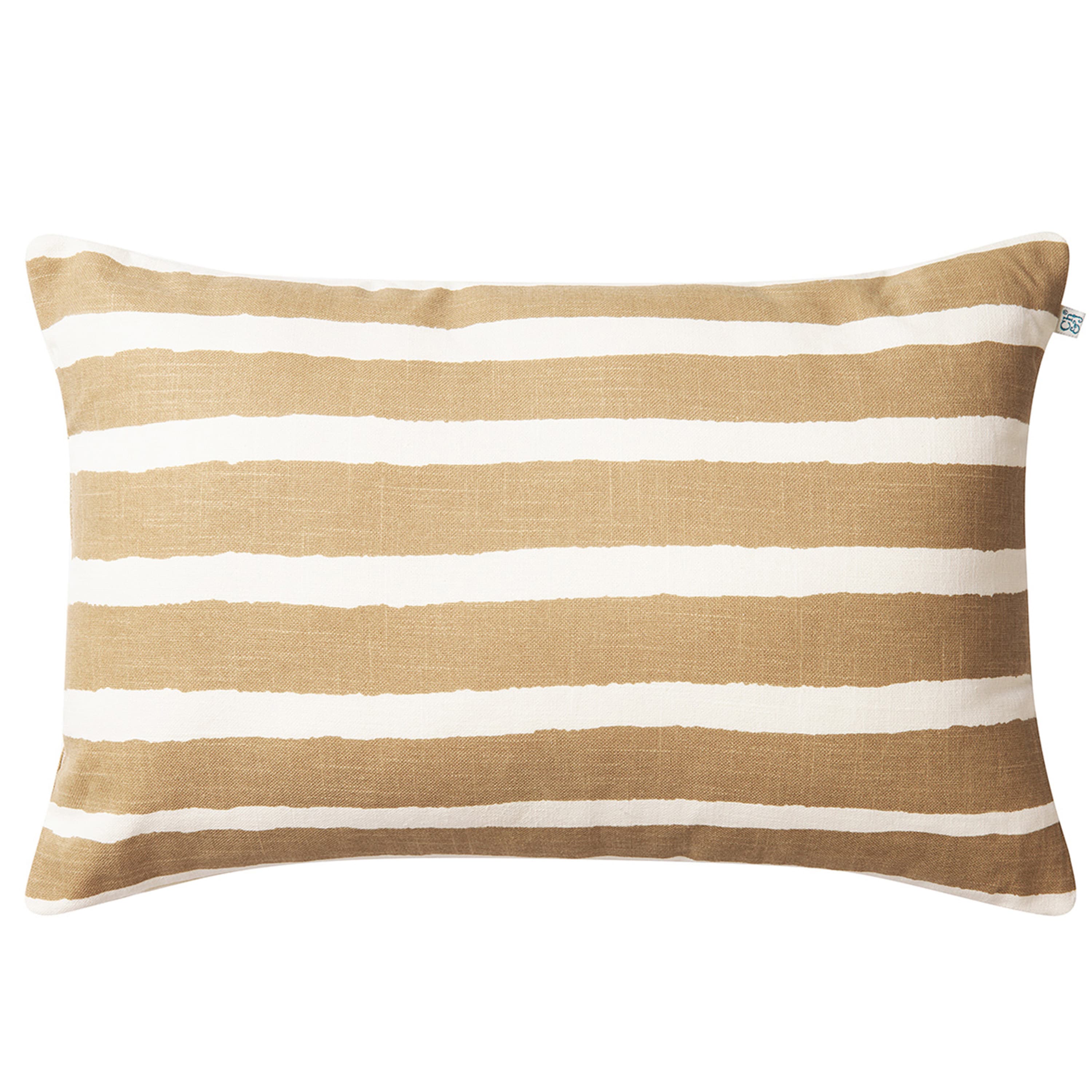 Block Stripe Outdoor Decorative Cushion Beige/Off White 40x60