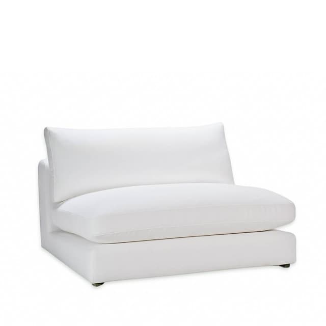 Capri 1.5-seater Sofa Module White 120cm