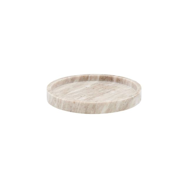 Marble Tablett Beige Ø25