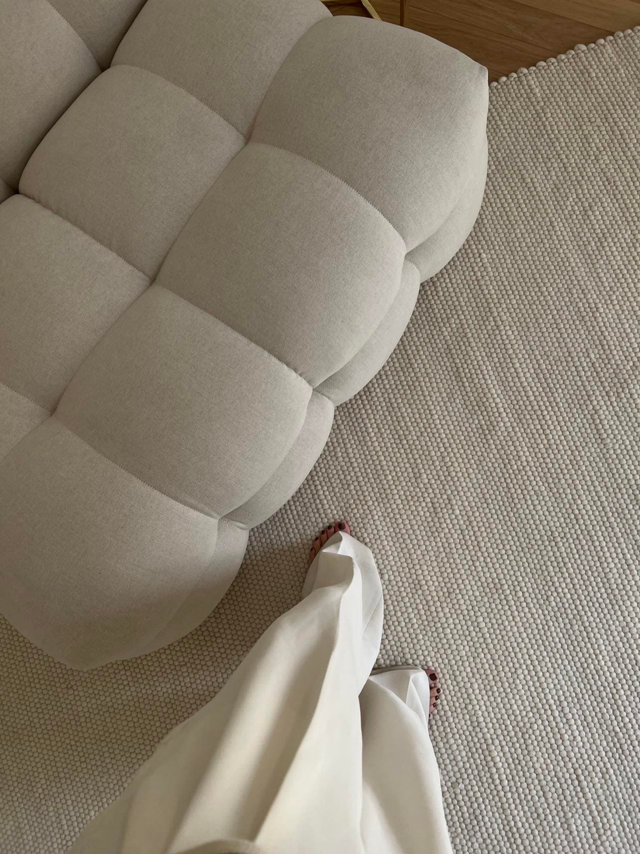 Milos Wollteppich Beige 250x350