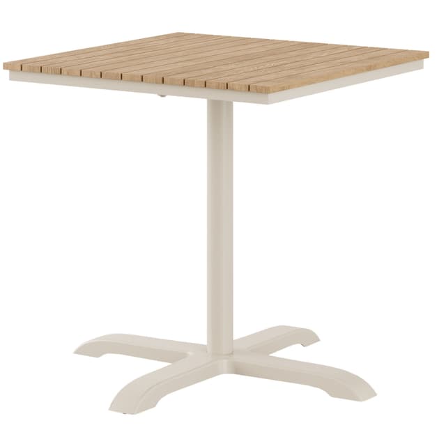 Mood Café Table Sandy Grey/Teak 70x70