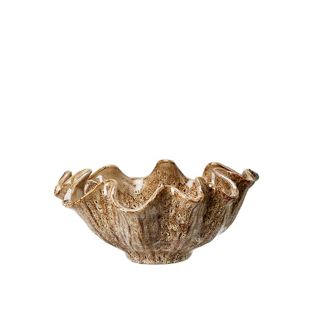 Hanna Bowl Brown Marbled 28cm