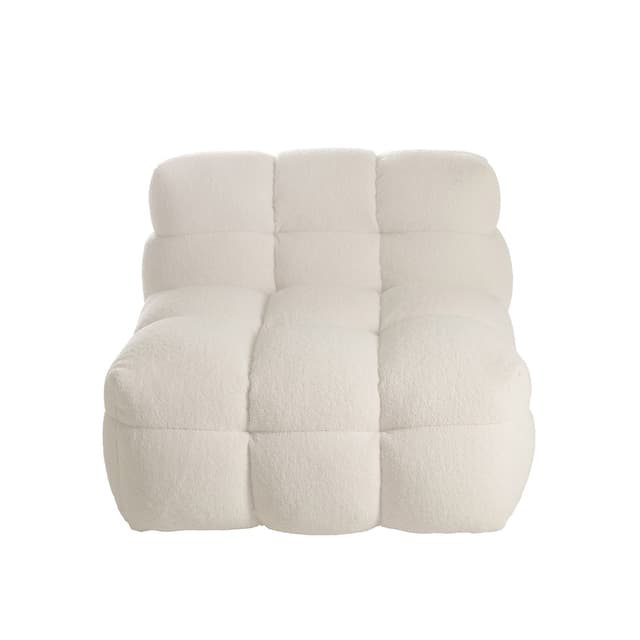 Billie Loungesessel Creme Teddy 89cm
