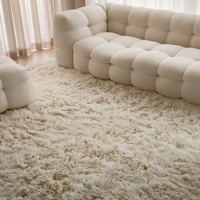 Fluffy Flokati Teppich 200x300