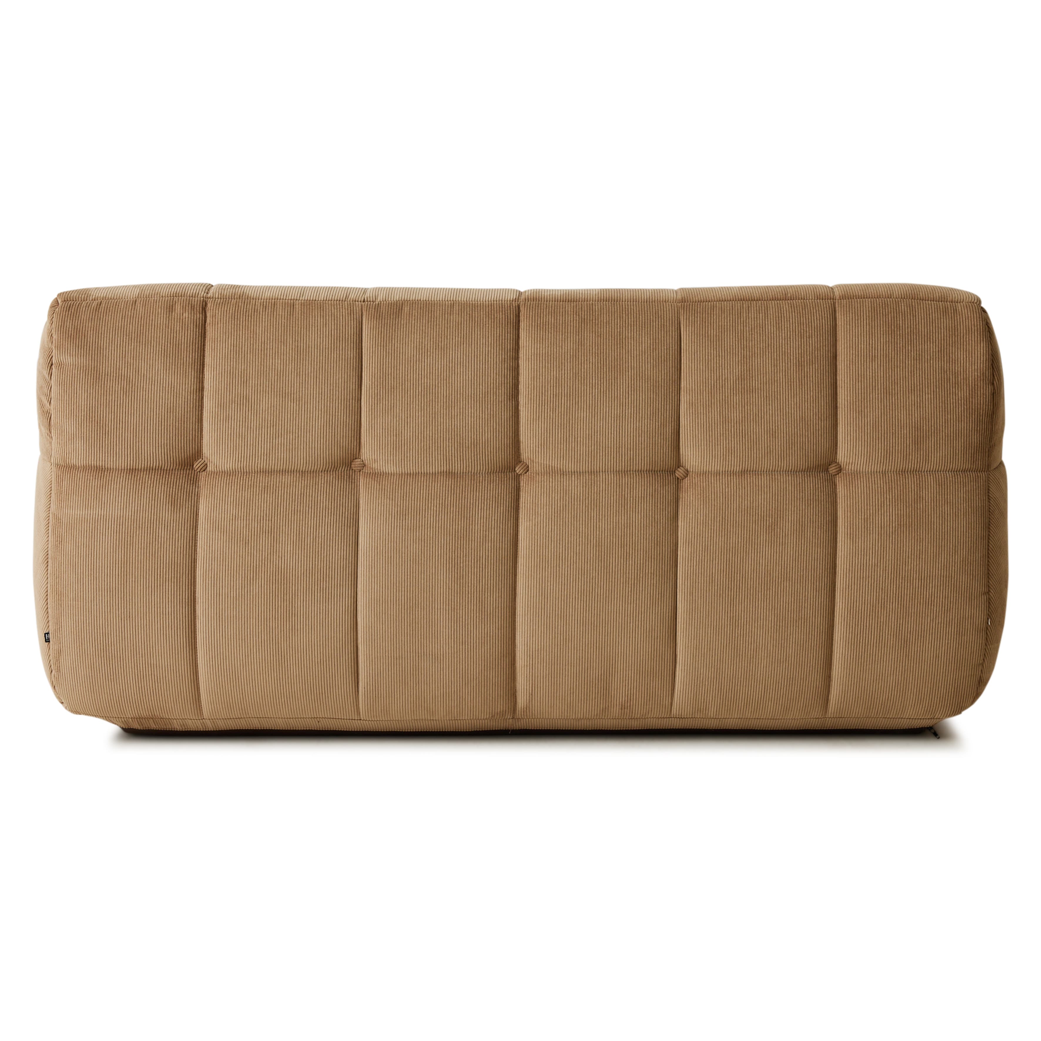 Lazy Lounge Lounge 2-Sitzer Sofa Corduroy Rippe Braun