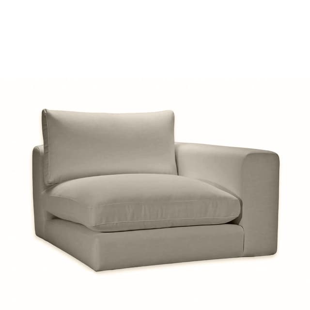 Capri 1-Sitzer-Sofamodul mit rechter Armlehne Beige 107cm