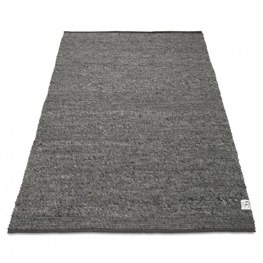 Merino Wollteppich Granit 140x200