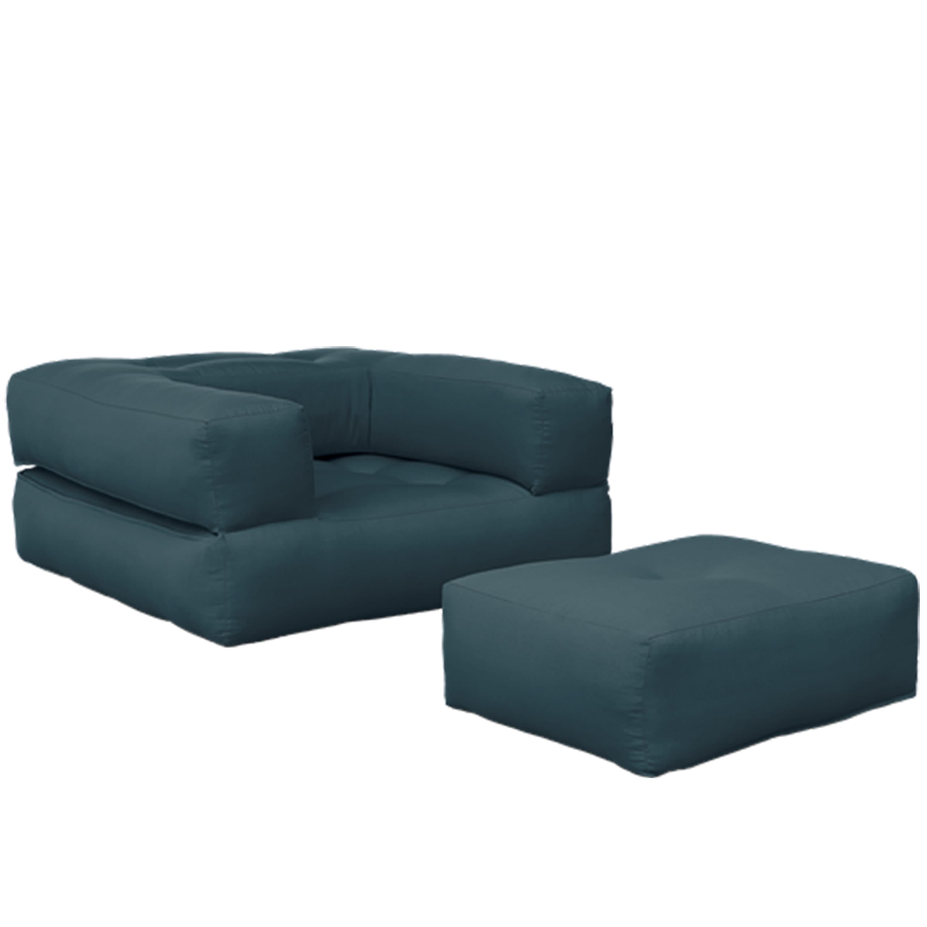 Cube Sessel Petrolblau
