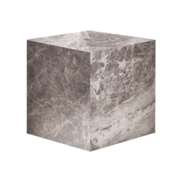 Tilly Side Table Greige Marble 40cm