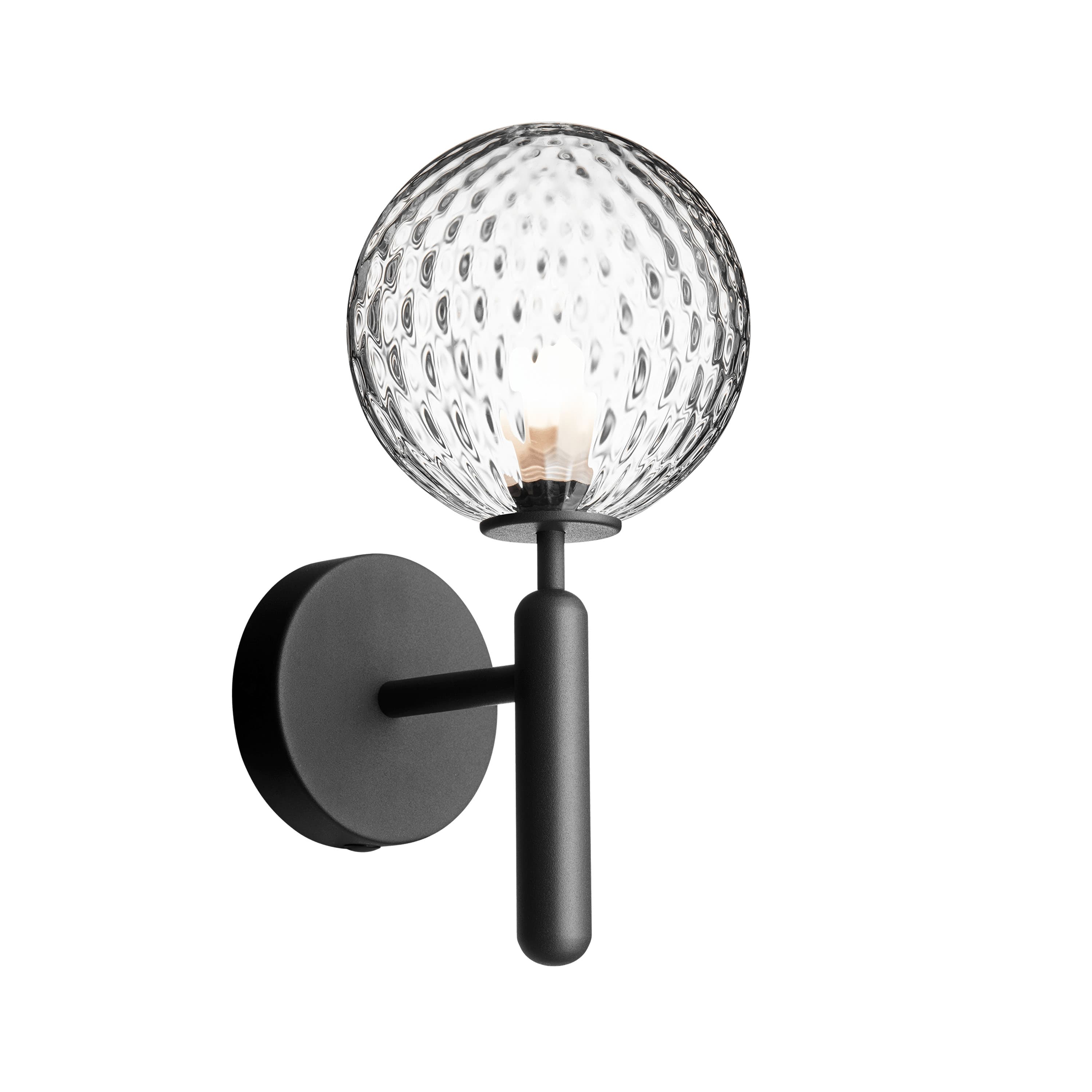 Miira wall lamp Rock Grey/Optic Clear