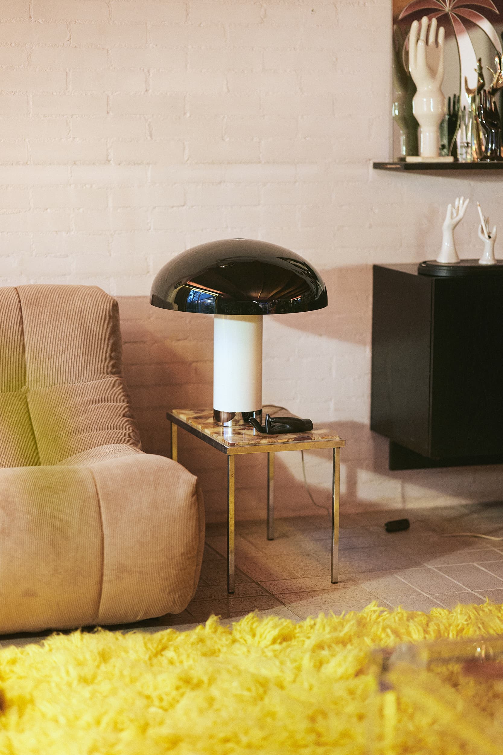 Lazy Lounge Lounge Sessel Corduroy Rippe Braun