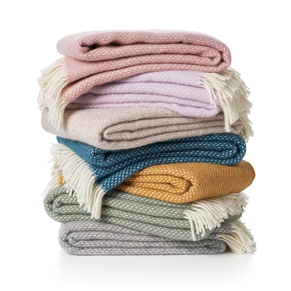 Preppy Wool Throw Purple