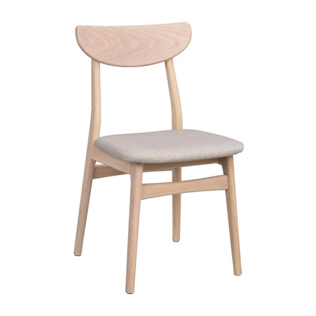 Rodham Esszimmerstuhl Weiß pigmentierte Eiche/Graubeige