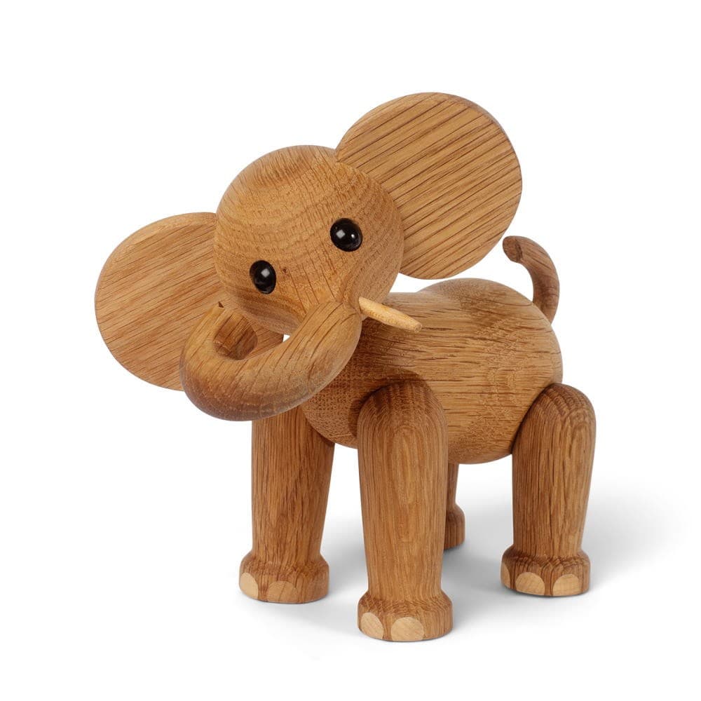 Ollie Elefant Dekoration Eiche/Ahorn 15cm