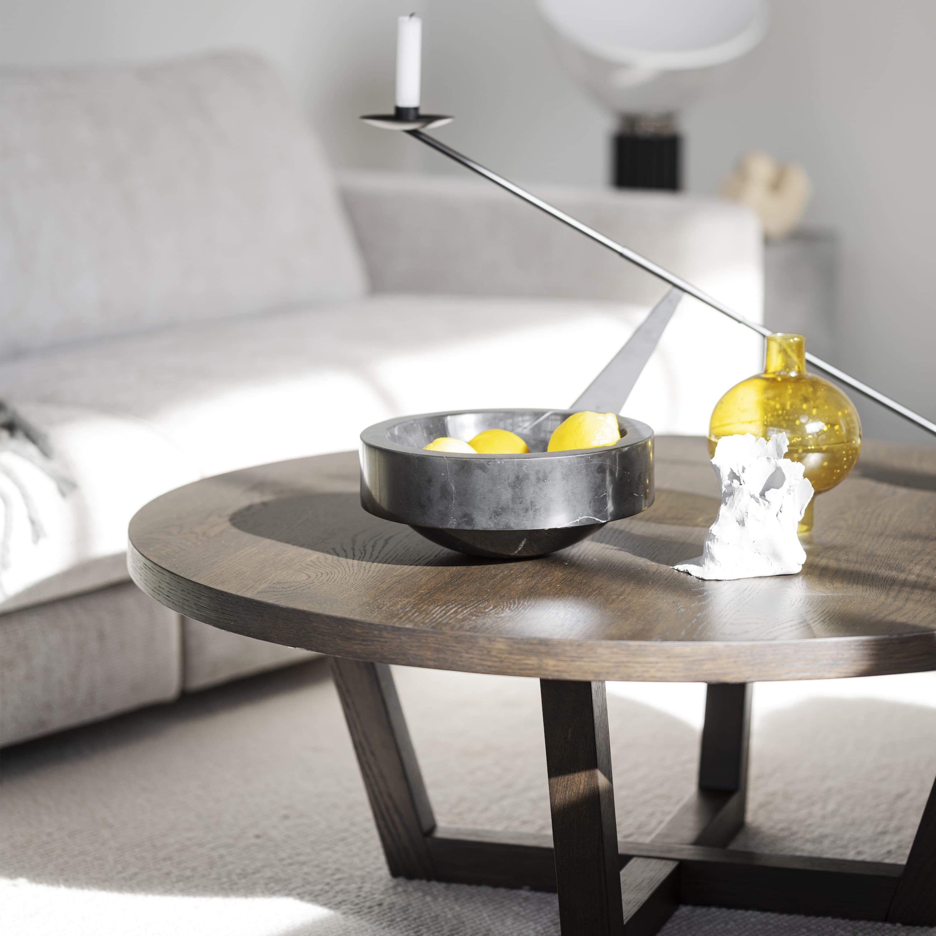 Boxford Coffee Table Brown Ø110