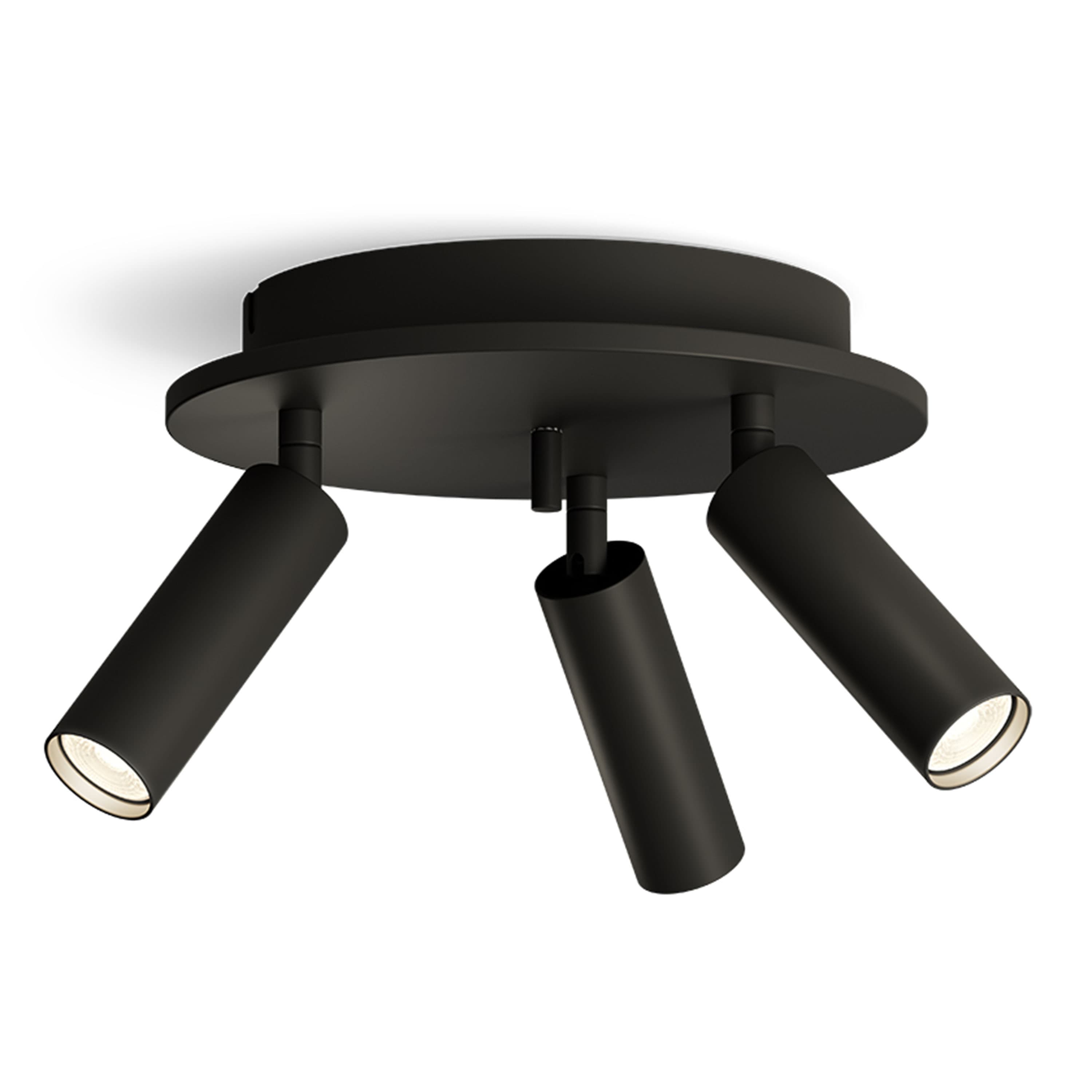 Pipeline Rund 3 Spotlight Mattschwarz