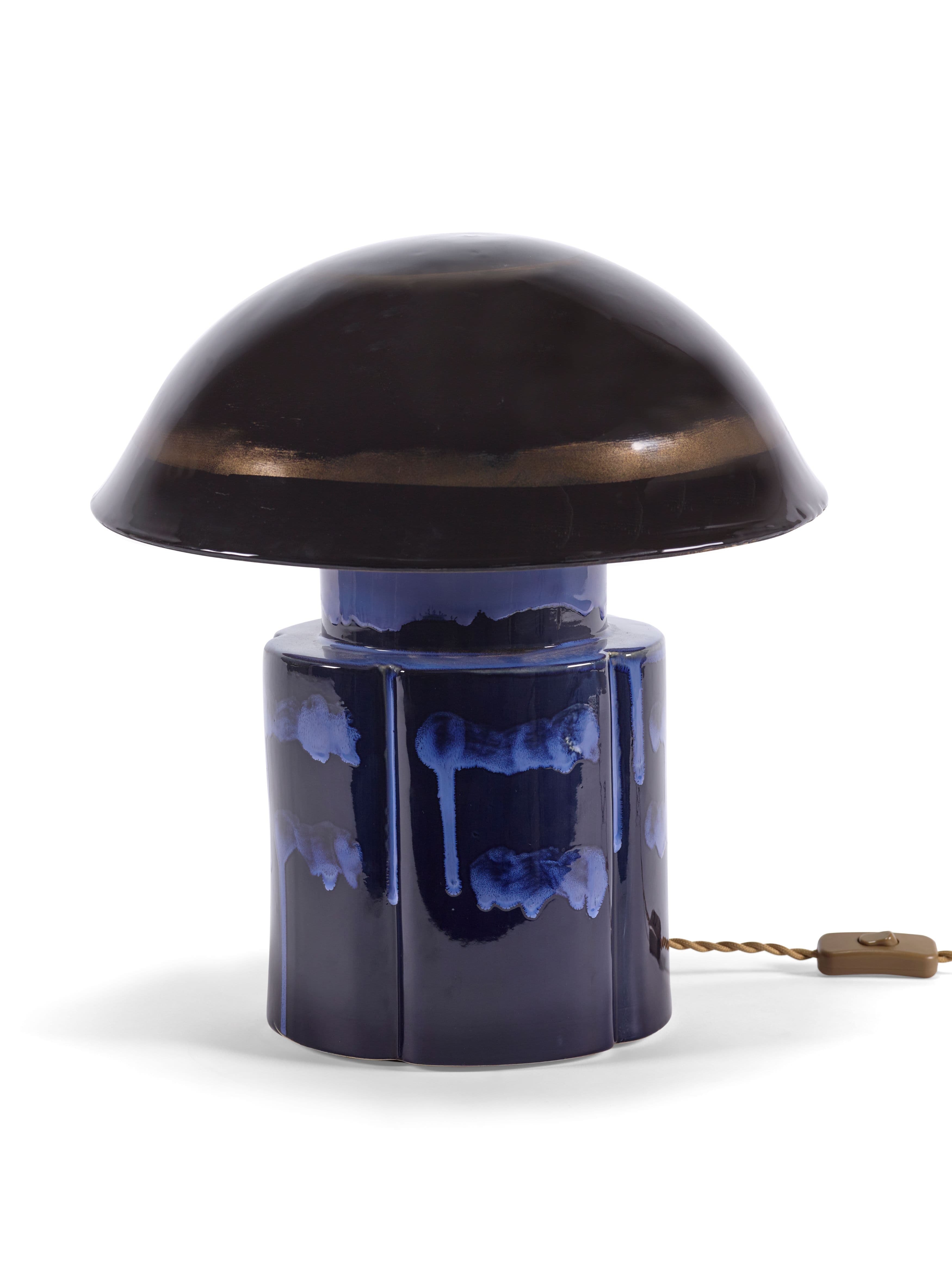 John Tischlampe Dunkelblau 40cm