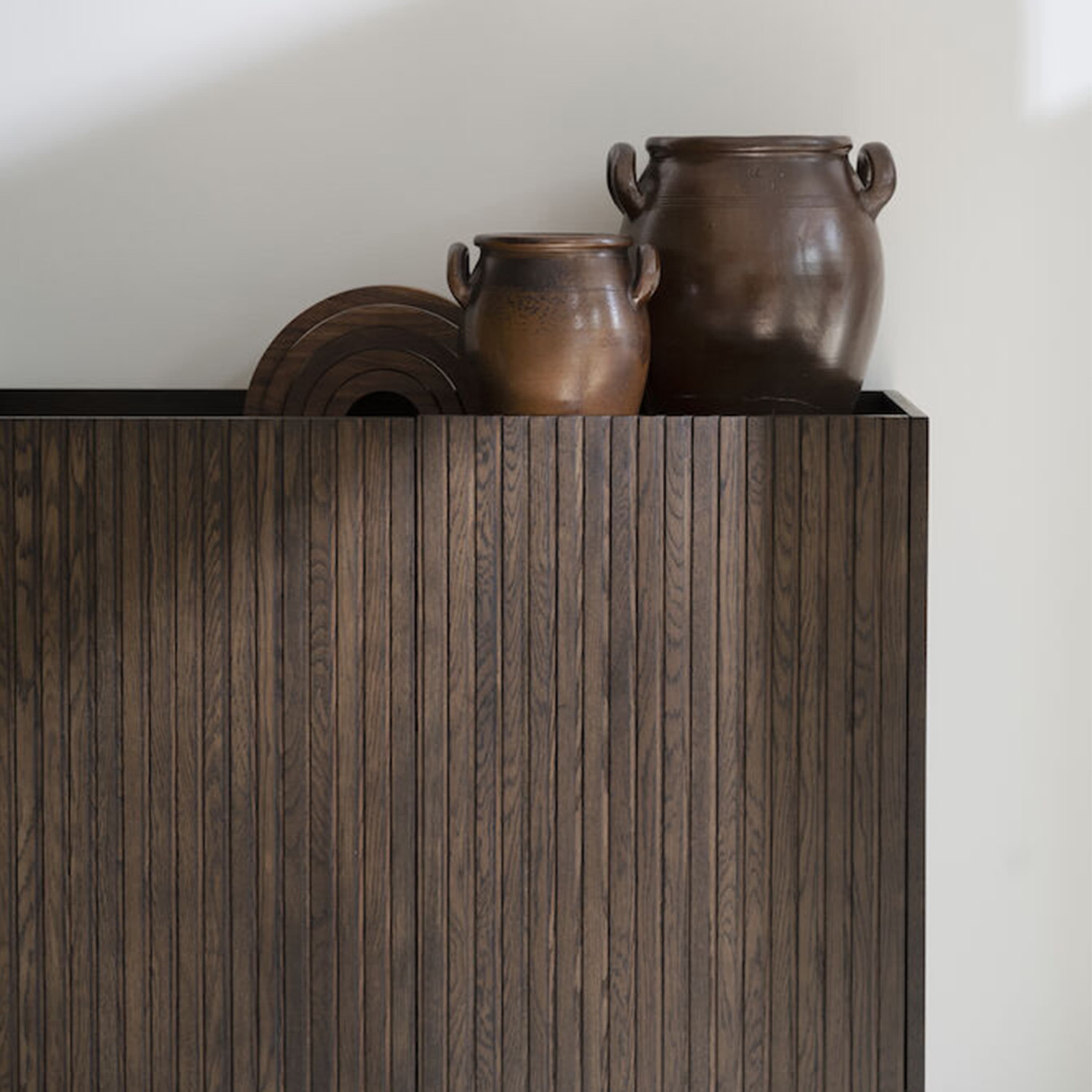 Halifax Cabinet Brown/Black 100cm