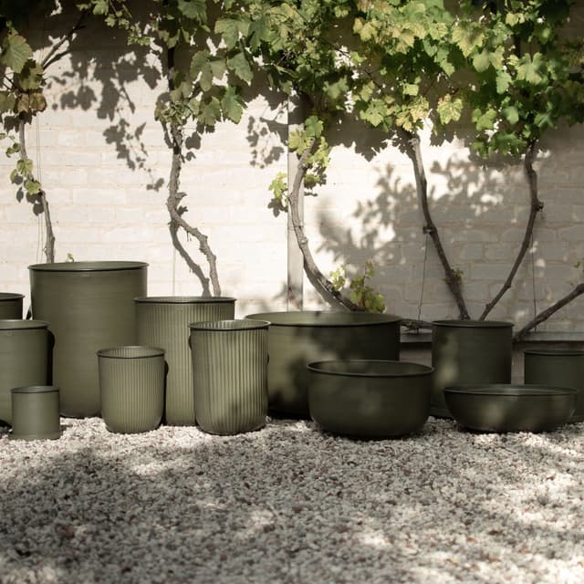 Plant Pot Krug Grün Klein 2er-Pack
