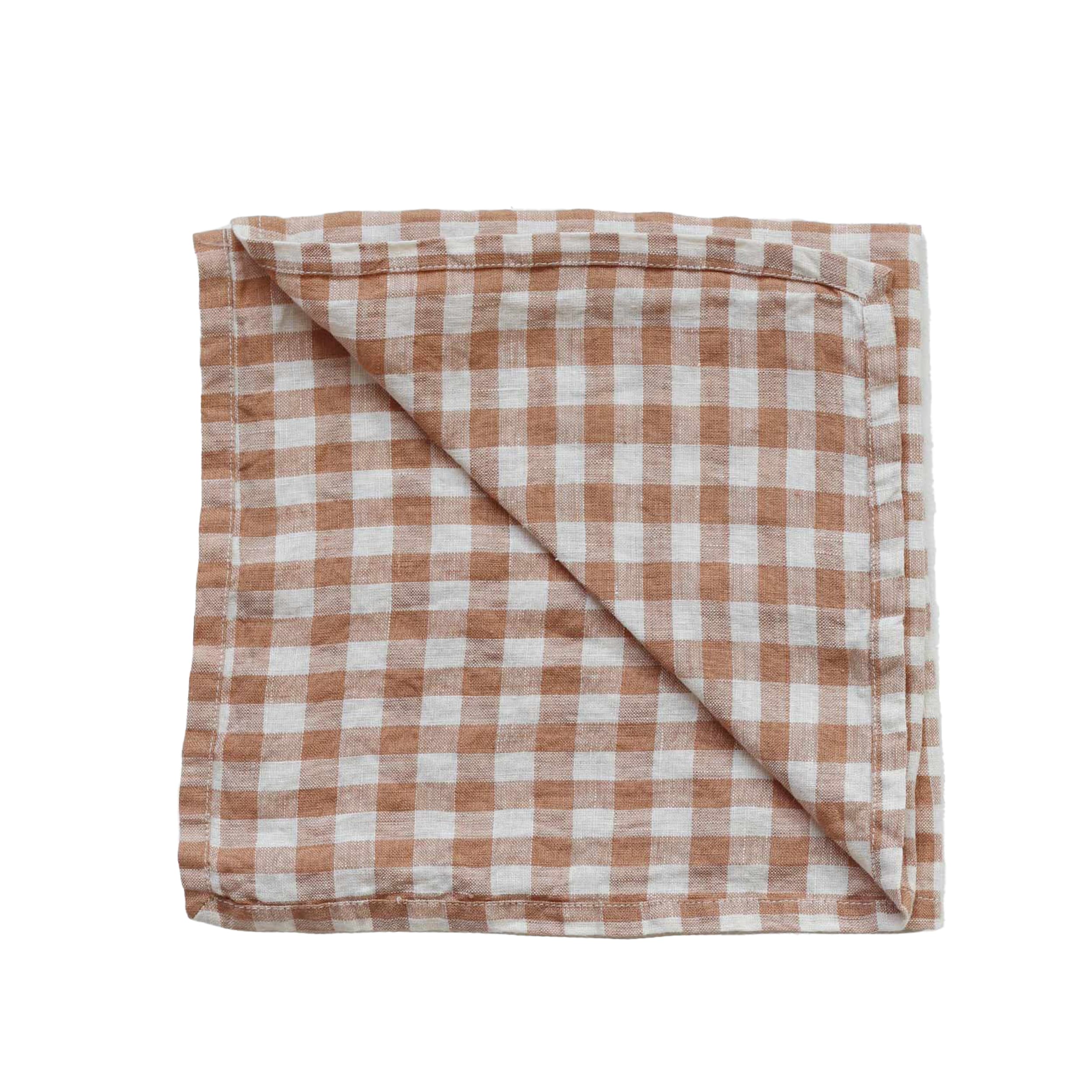 Servett Linne Gingham Keks