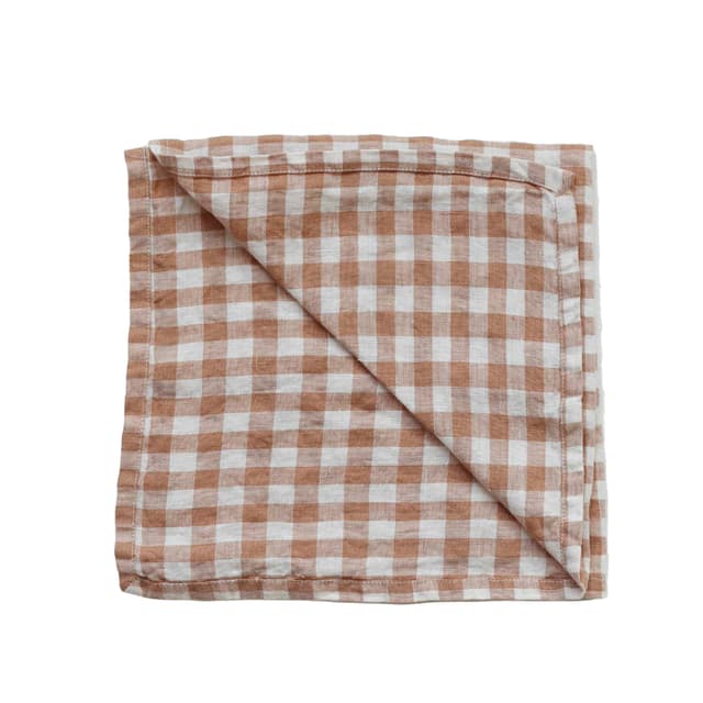 Servett Linne Gingham Keks