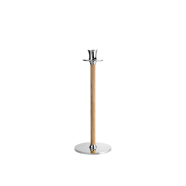 Alto Basso Candle Holder Silver/White Pigmented 35cm