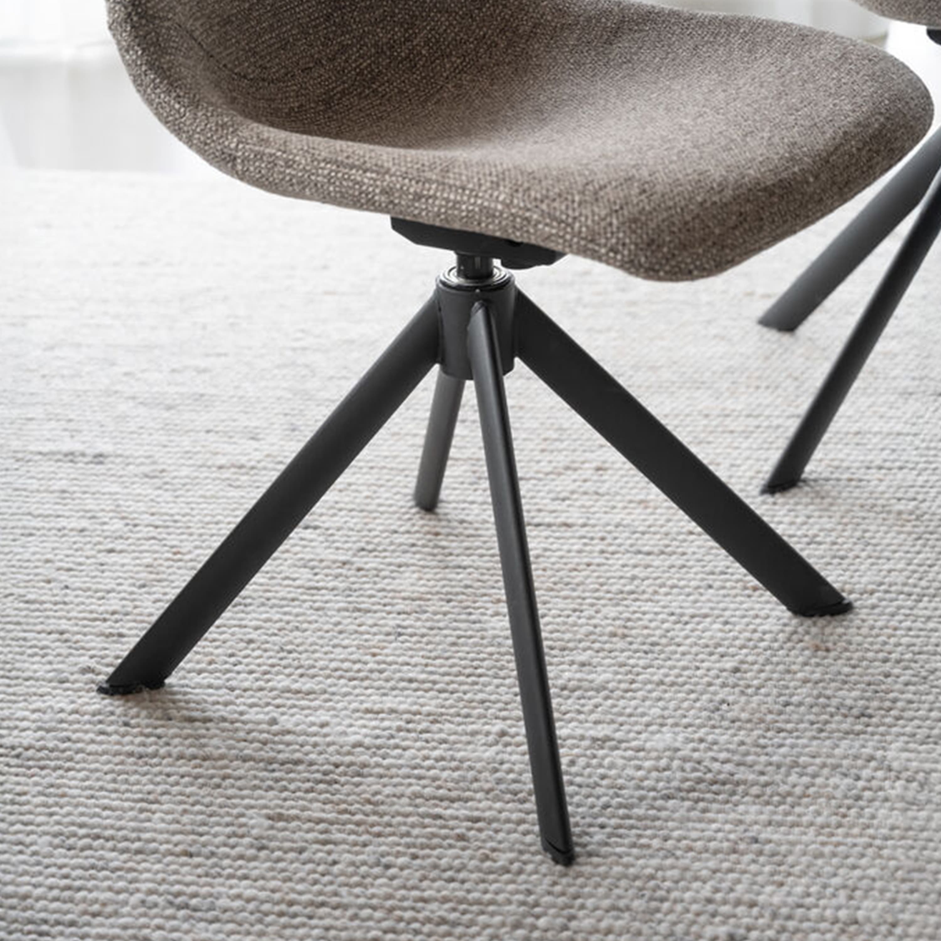 Dunmore Esszimmerstuhl Dunkelbeige/Schwarz