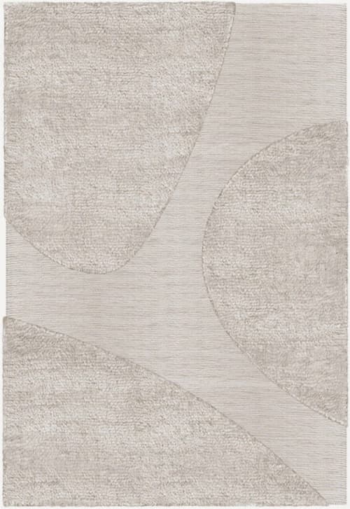Punja Plasma Wollteppich Sand Melange 250x350