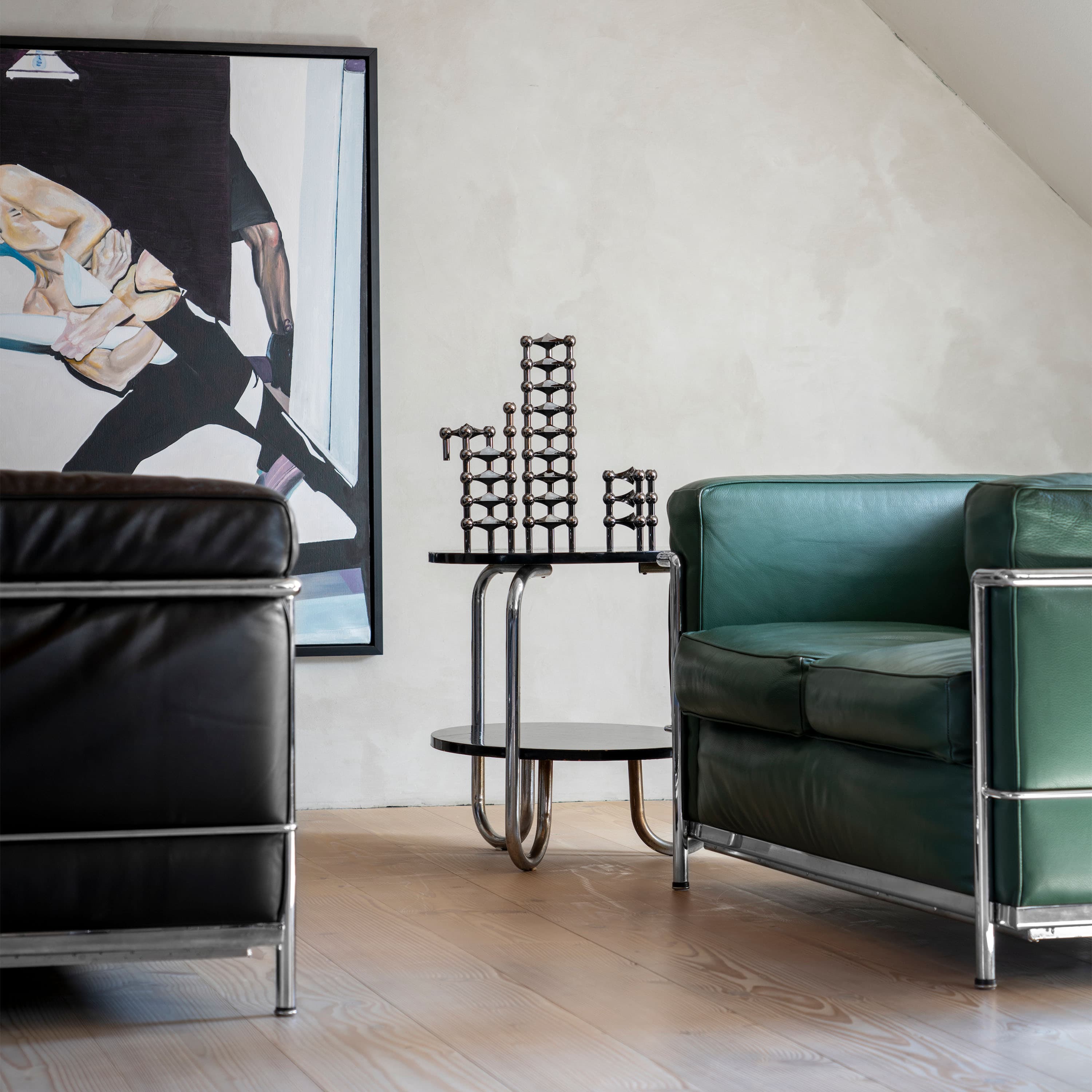 STOFF Nagel Leuchter Black Chrome