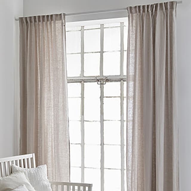 Sunshine Curtain Length Linen Ash 250cm