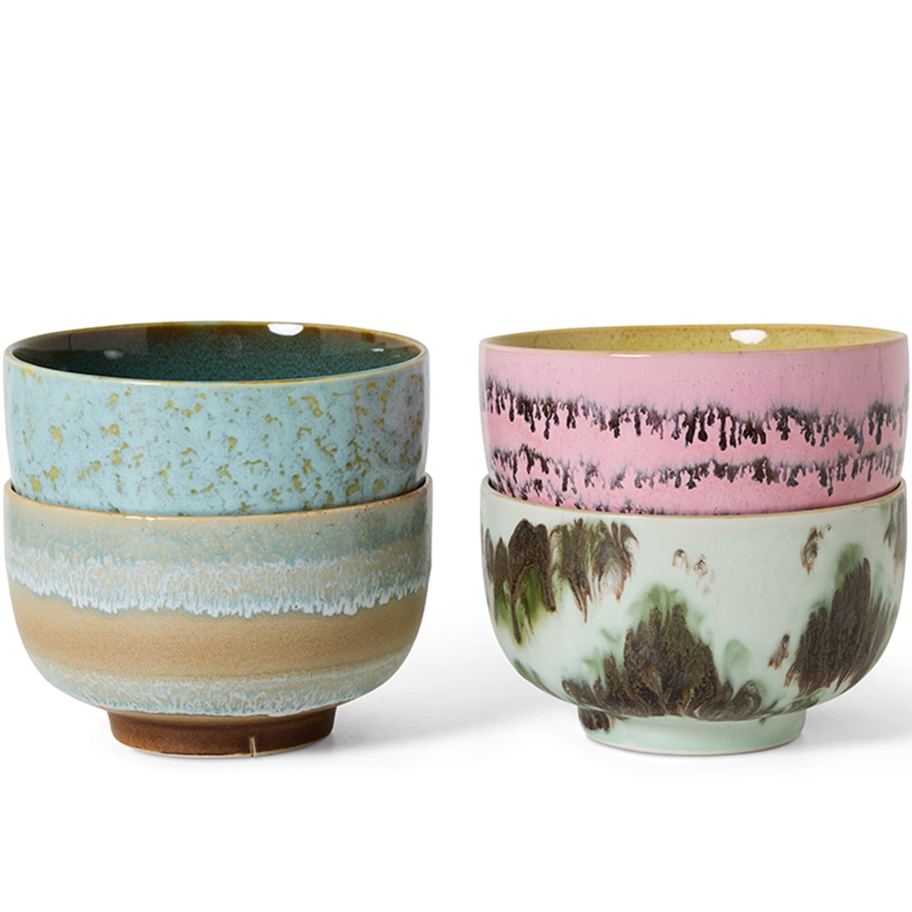 70s Ceramics Schale Dada 4er-Set