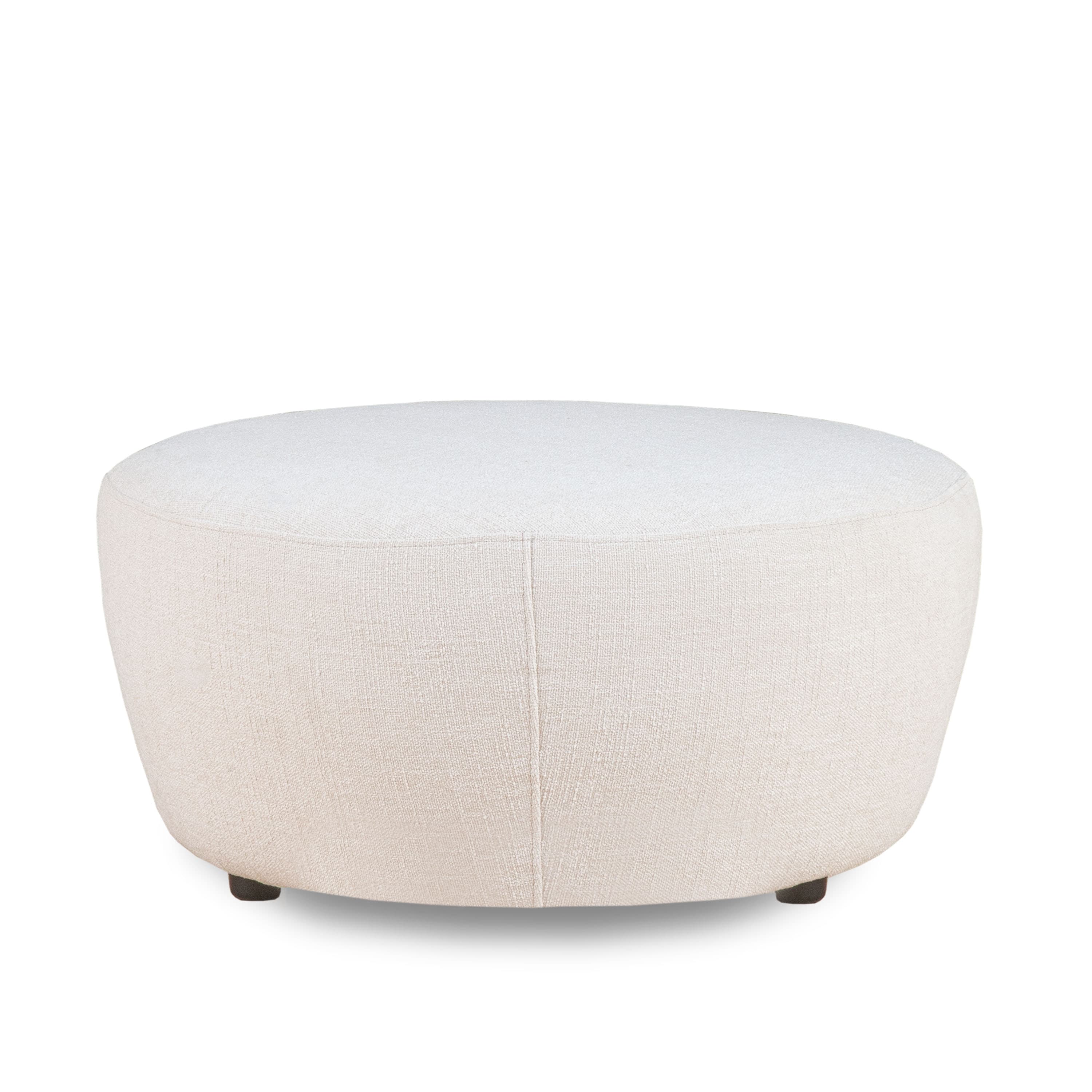 Moon Pouffe Bouclé Beige 80cm