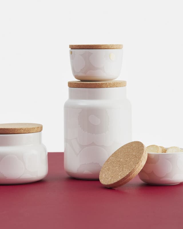 Oiva Unikko Poppy Jar White Large