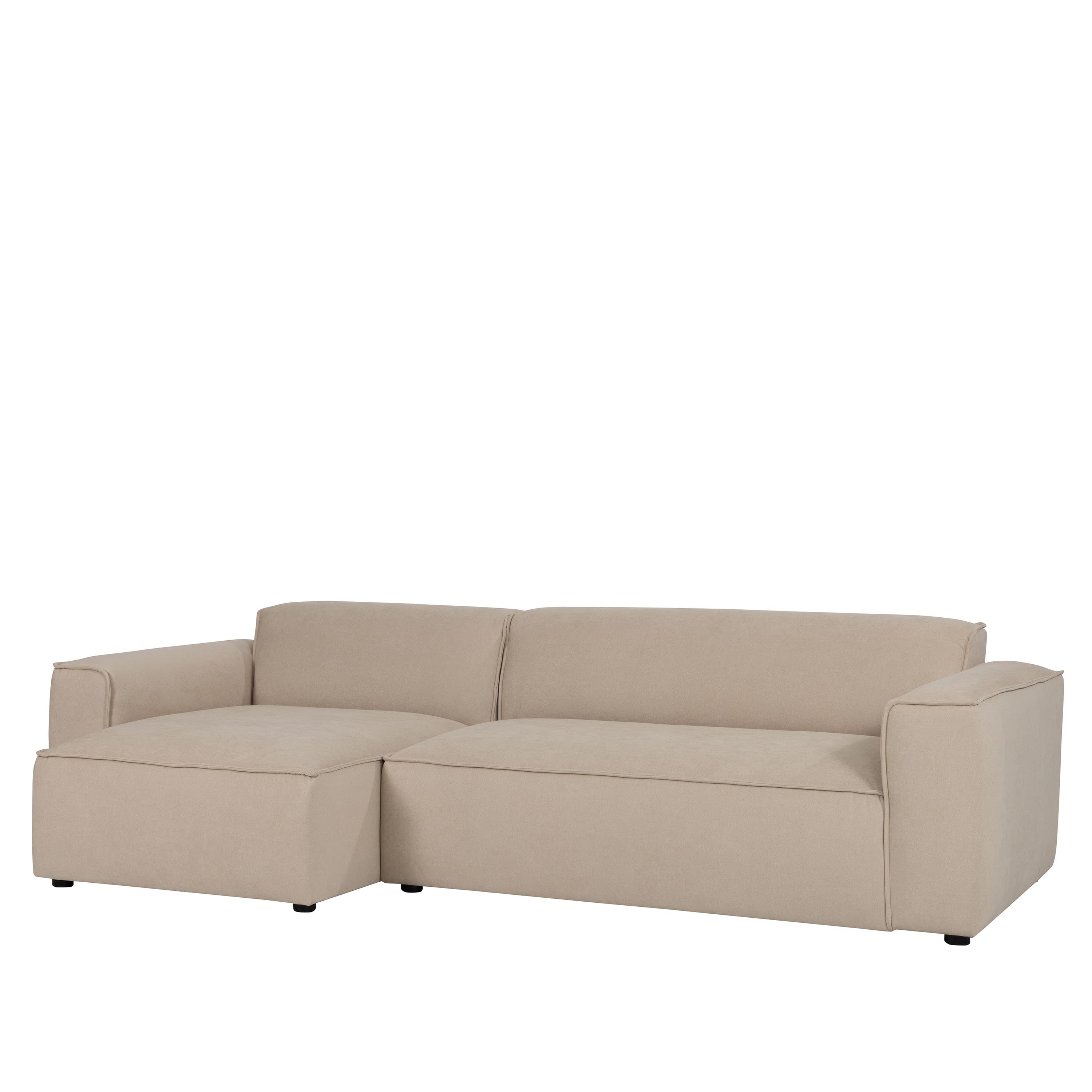 Bobbie 4-Sitzer Sofa mit Recamiere links Beige 322 cm