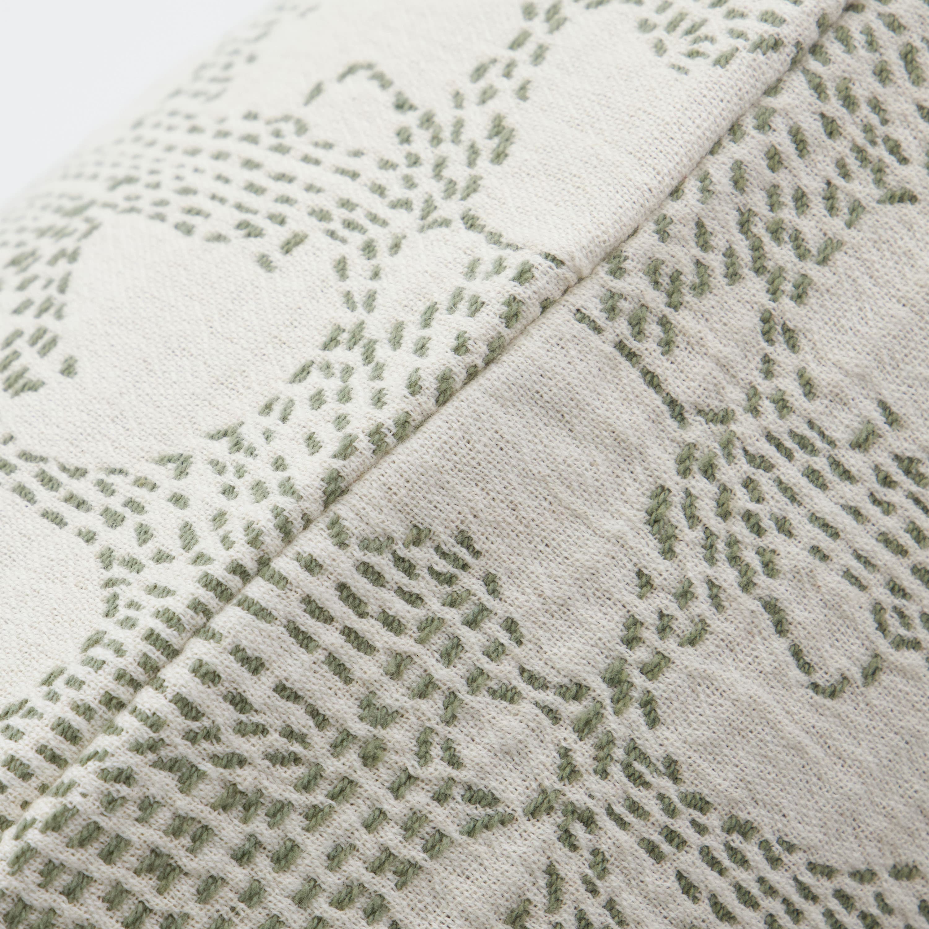 Mori Kuddfodral Off-White/Khaki 40x60