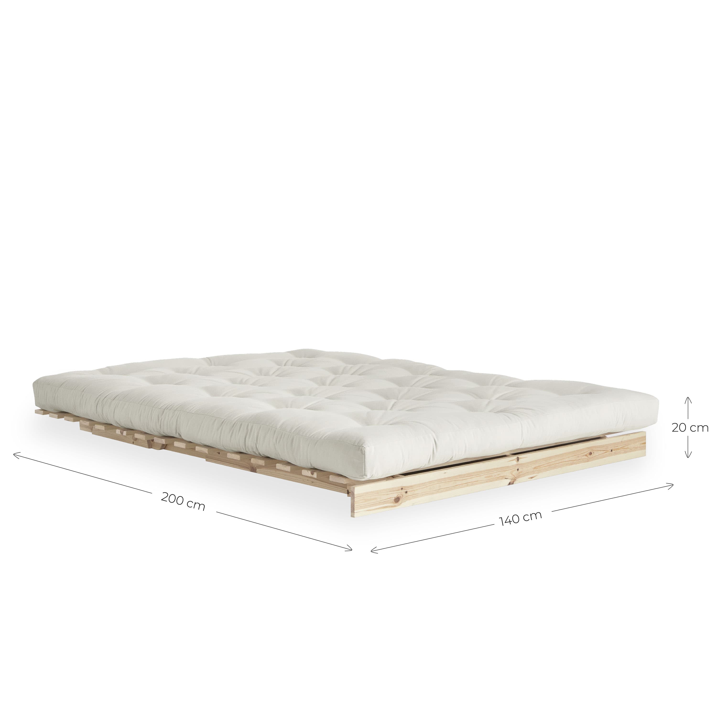 Roots Schlafsofa Braun/Natur 140cm